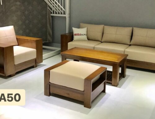 Mẫu sofa thiết kế đơn giản tinh tế, màu sắc nhẹ nhàng