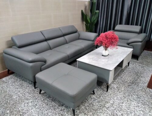 Phong cách tối giản đến nhẹ nhàng nhưng cuốn hút với Sofa Băng + Ghế Đơn + Đôn